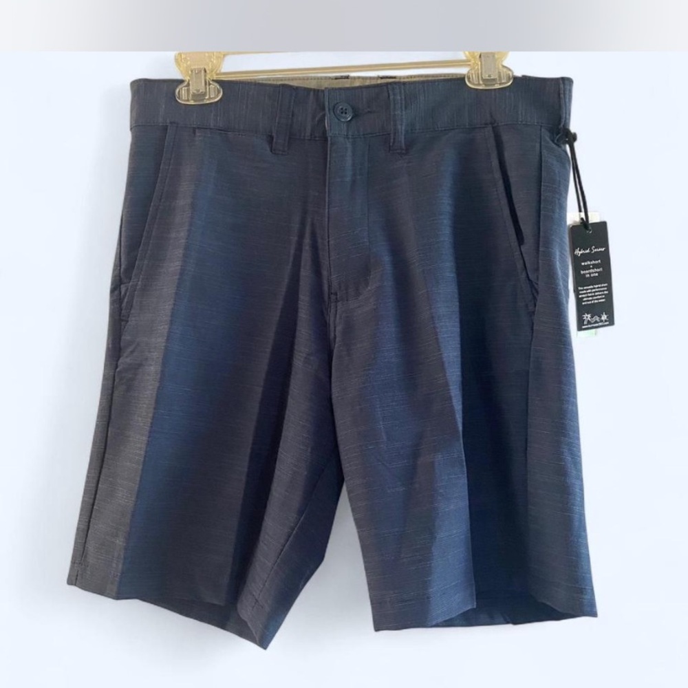 Burnside Charcoal Flat Front Shorts